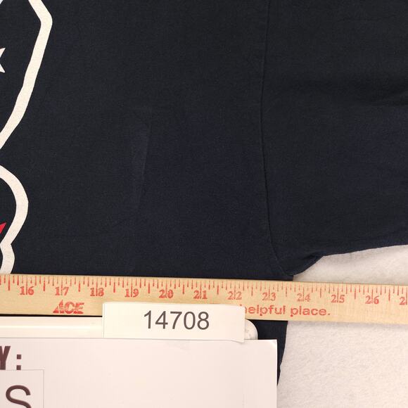 Majestic Cleveland Indians Basketball T Shirt Mens Size Extra Large XL Navy Blue - Picture 7 of 10